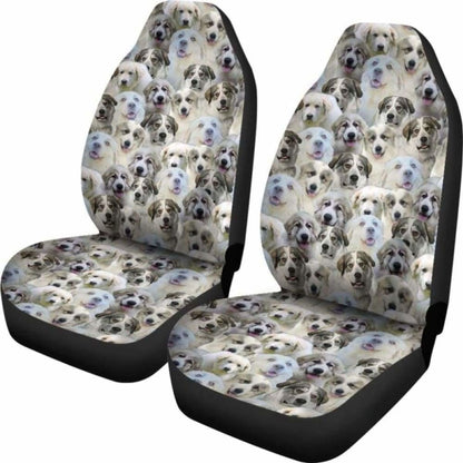 Great Pyrenees Full Face Car Seat Covers 090629 - YourCarButBetter