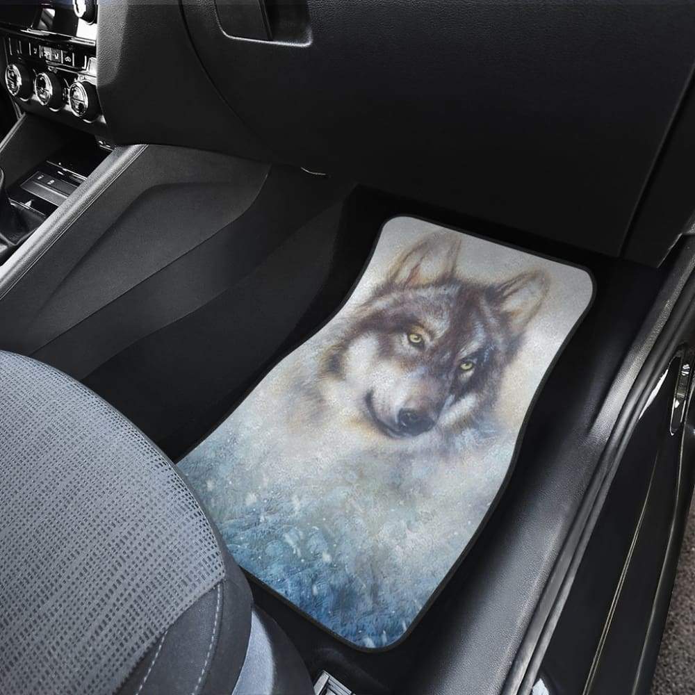 Great Wolf and Snow Car Floor Mats 212302