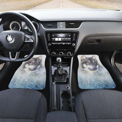 Great Wolf and Snow Car Floor Mats 212302
