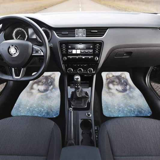 Great Wolf and Snow Car Floor Mats 212302