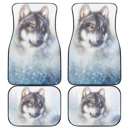 Great Wolf and Snow Car Floor Mats 212302