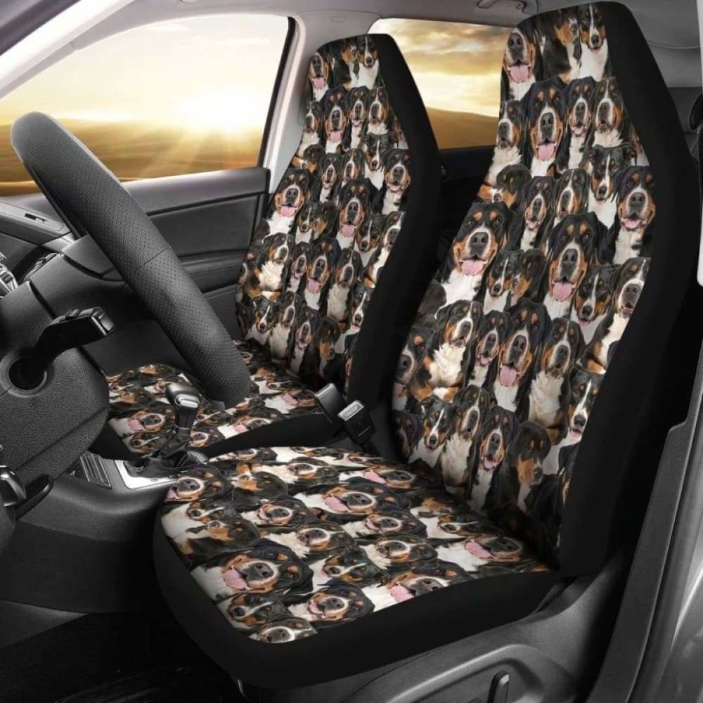 Greater Swiss Mountain Dog Full Face Car Seat Covers 090629 - YourCarButBetter