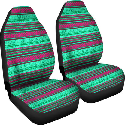 Green And Pink Aztec Car Seat Covers 174510 - YourCarButBetter