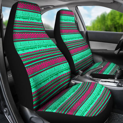 Green And Pink Aztec Car Seat Covers 174510 - YourCarButBetter