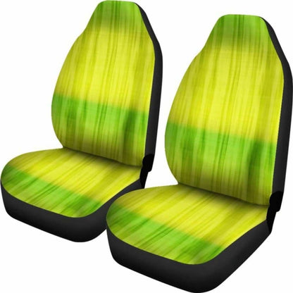 Green And Yellow Tie Dye Car Seat Covers Seat Protectors 154230 - YourCarButBetter