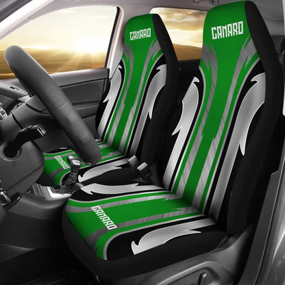 Green Black Camaro White Letter Car Accessories Car Seat Covers 210603 - YourCarButBetter