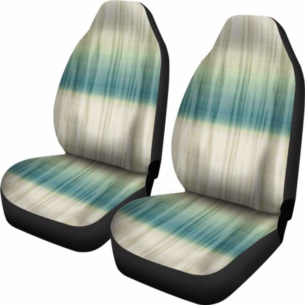 Green Blue And Cream Tie Dye Car Seat Covers Seat Protectors 105905 - YourCarButBetter