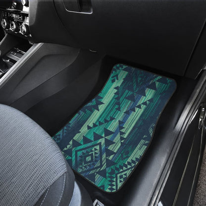 Green Boho Streaks Car Floor Mats 094209 - YourCarButBetter