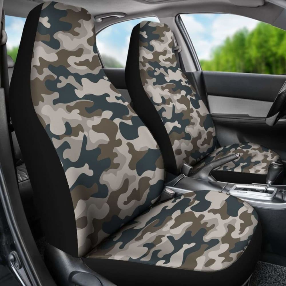 Green Brown Black Camo Car Seat Cover 112608