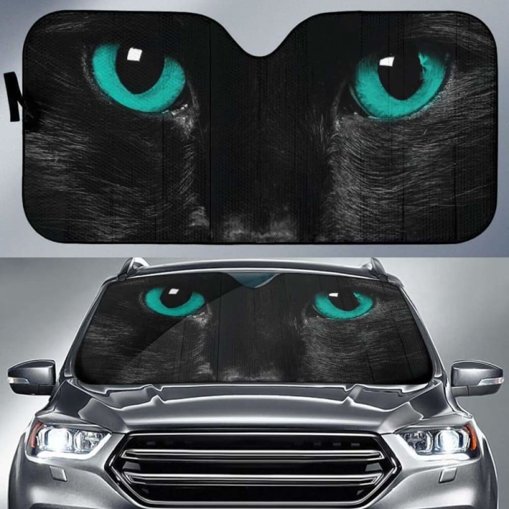 Green Cat Eyes Car Auto Sun Shades 182102 - YourCarButBetter