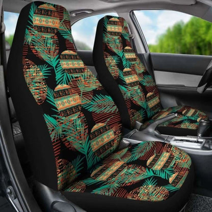 Green Leaf Tribal Car Seat Covers 174510 - YourCarButBetter