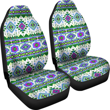 Green Purple Aztec Car Seat Covers 174510 - YourCarButBetter