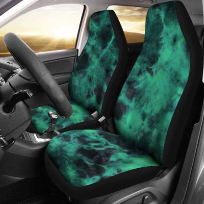 Green Tie Dye Grunge Car Seat Covers 232125 - YourCarButBetter
