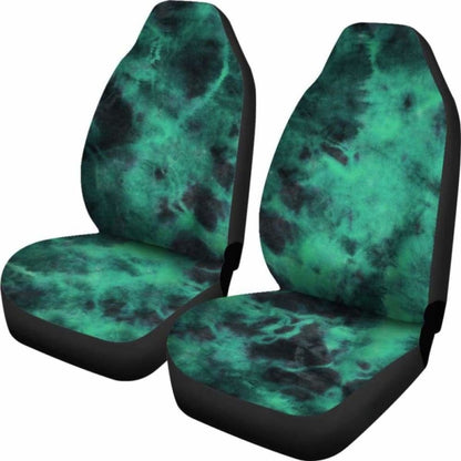 Green Tie Dye Grunge Car Seat Covers 232125 - YourCarButBetter