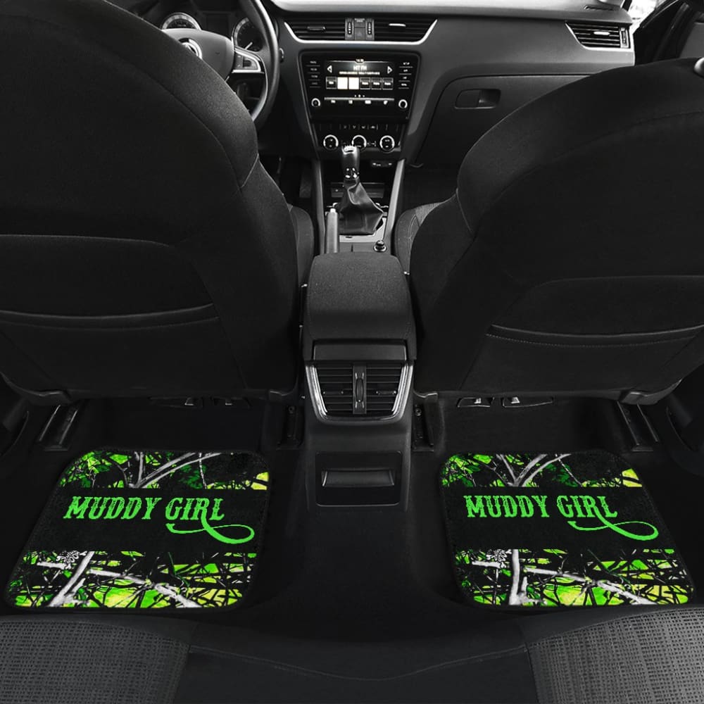 Green Toxic Muddy Girl Car Floor Mats 211002
