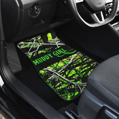 Green Toxic Muddy Girl Car Floor Mats 211002
