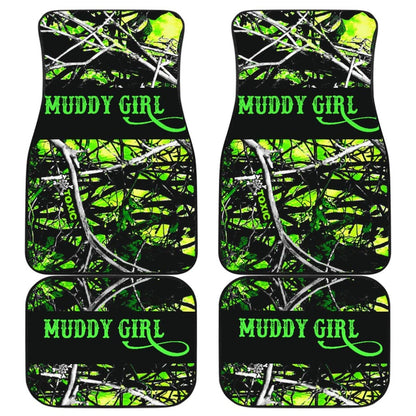 Green Toxic Muddy Girl Car Floor Mats 211002