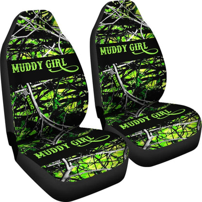 Green Toxic Muddy Girl Car Seat Covers 211002