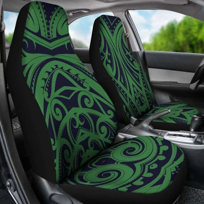 Green Tribal Polynesian Car Seat Covers 105905 - YourCarButBetter