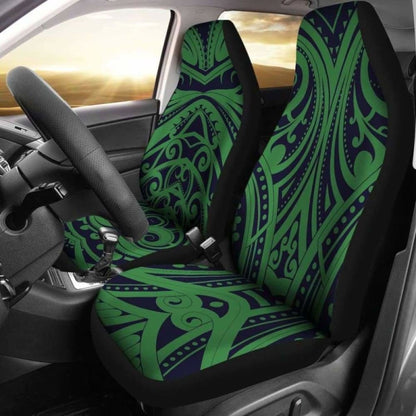 Green Tribal Polynesian Car Seat Covers 105905 - YourCarButBetter