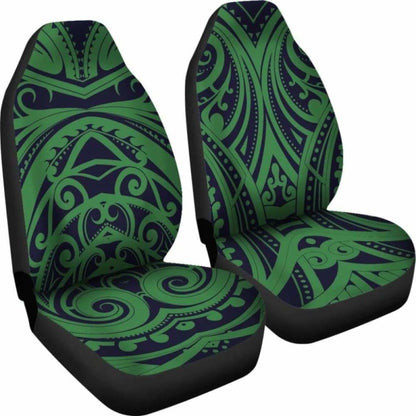 Green Tribal Polynesian Car Seat Covers 105905 - YourCarButBetter