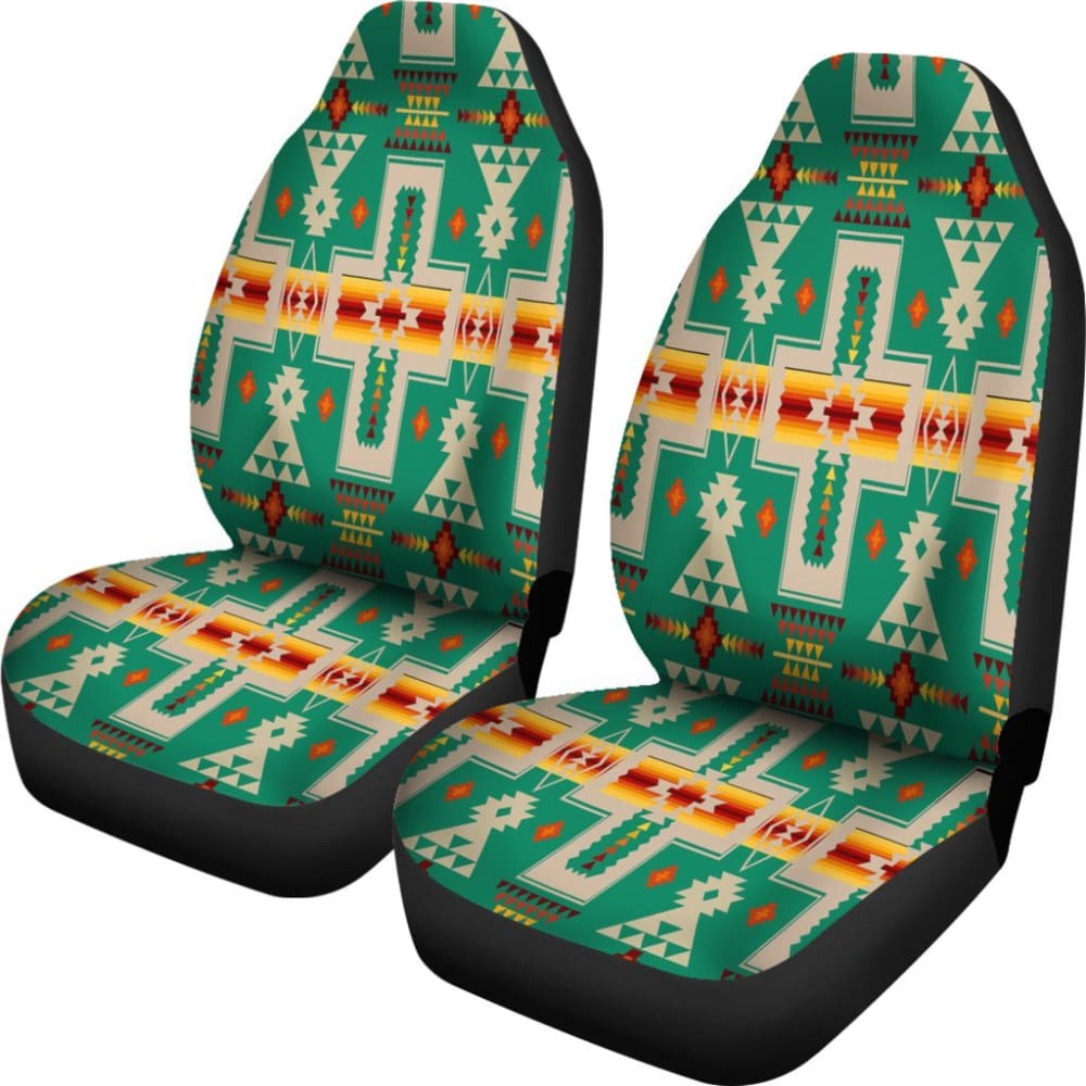 Green Tribe Design Native American Car Seat Covers 093223 - YourCarButBetter