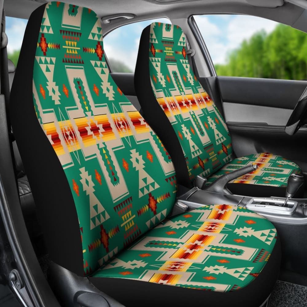 Green Tribe Design Native American Car Seat Covers 093223 - YourCarButBetter