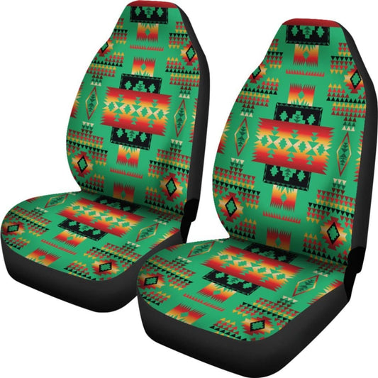 Green Tribe Native American Car Seat Covers 093223 - YourCarButBetter