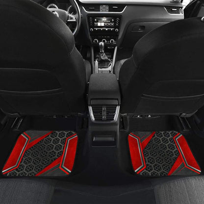 Green Walking Horse Emblem Car Floor Mats 210503
