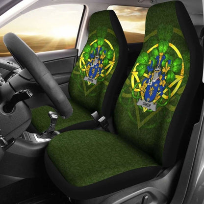 Greer Ireland Car Seat Cover Celtic Shamrock (Set Of Two) 154230 - YourCarButBetter