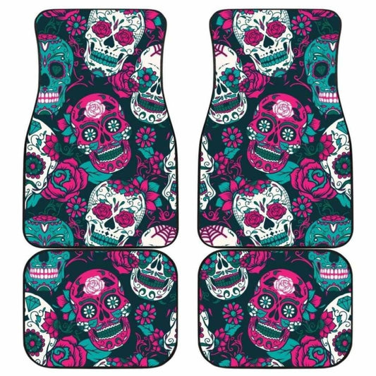 Gretta Skully Car Mats - Sugar Skull - Pinkish 101207