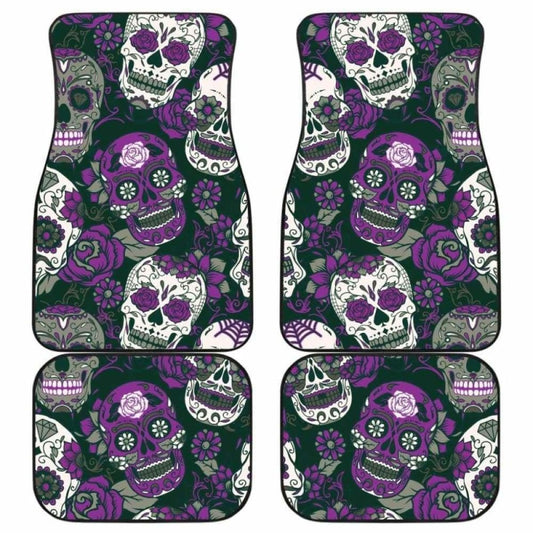 Gretta Skully Car Mats - Sugar Skull - Purple 101207