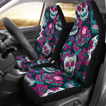 Gretta Skully Car Seat Covers - Sugar Skull - Pinkish 101207