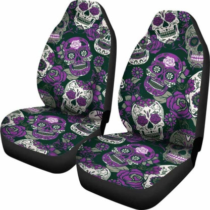 Gretta Skully Car Seat Covers - Sugar Skull - Purple 101207