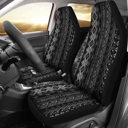 Grey Boho Aztec Car Seat Covers 110424 - YourCarButBetter