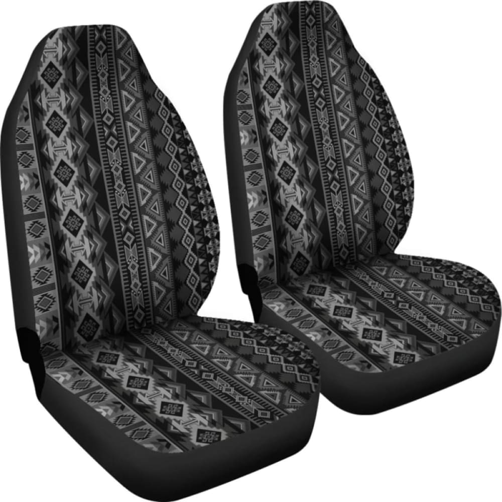Grey Boho Aztec Car Seat Covers 110424 - YourCarButBetter