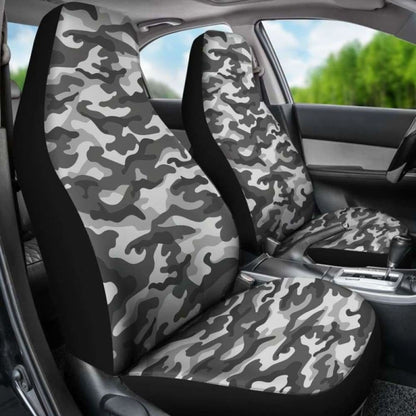 Grey Camouflage Car Seat Covers 112608