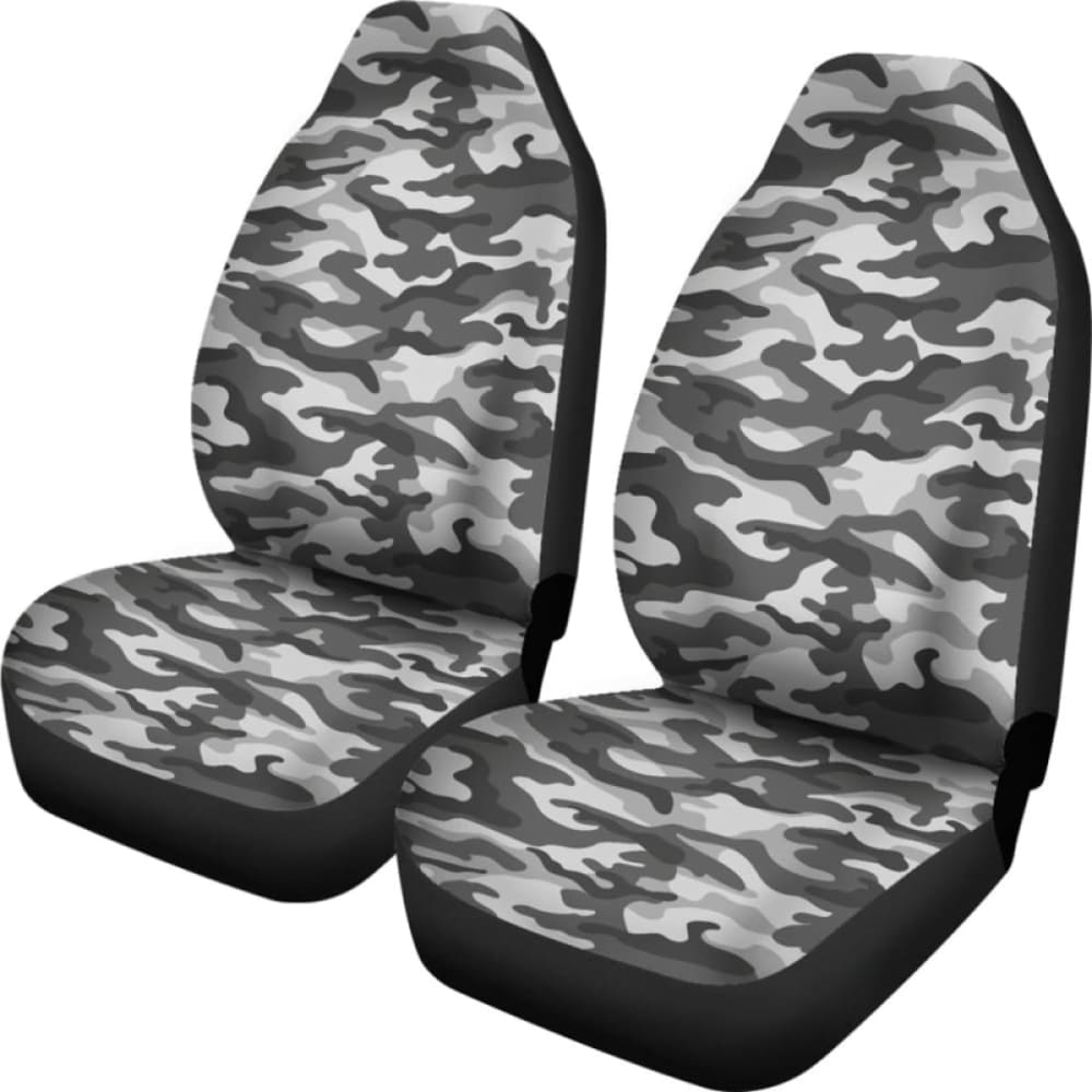 Grey Camouflage Car Seat Covers 112608