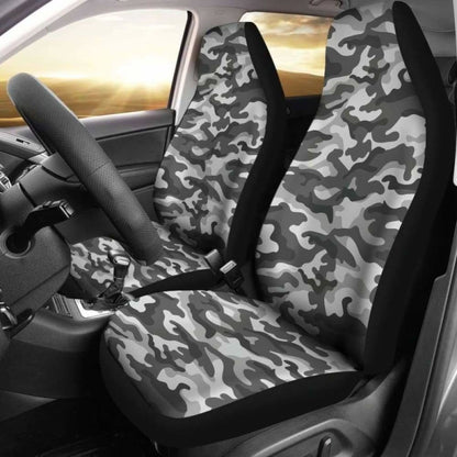 Grey Camouflage Car Seat Covers 112608