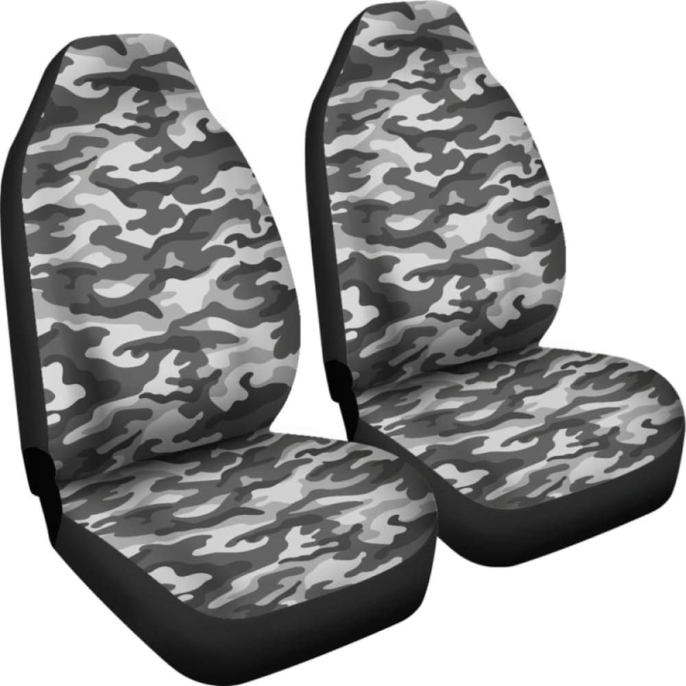 Grey Camouflage Car Seat Covers 112608