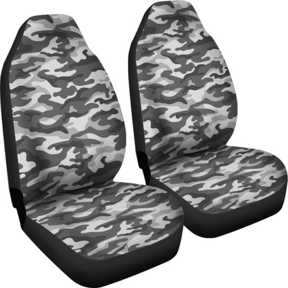 Grey Camouflage Car Seat Covers 112608