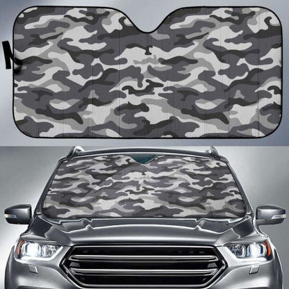 Grey Camouflage Car Sun Shades 172609 - YourCarButBetter