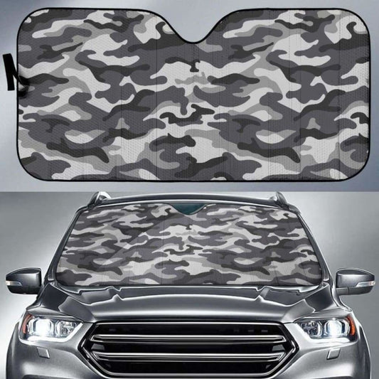 Grey Camouflage Car Sun Shades 172609 - YourCarButBetter