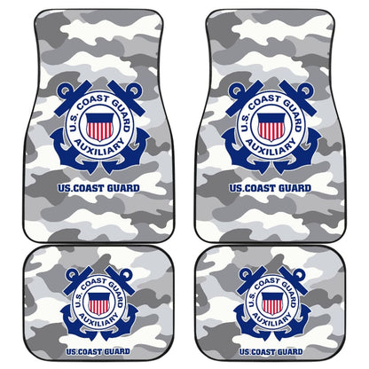 Grey Camouflage US Coast Guard Car Floor Mats 211008 - YourCarButBetter