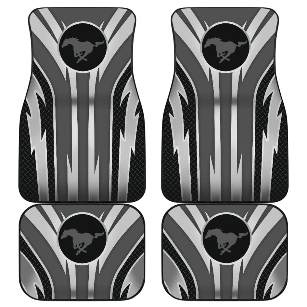 Grey Mustang Car Floor Mats 210501 - YourCarButBetter