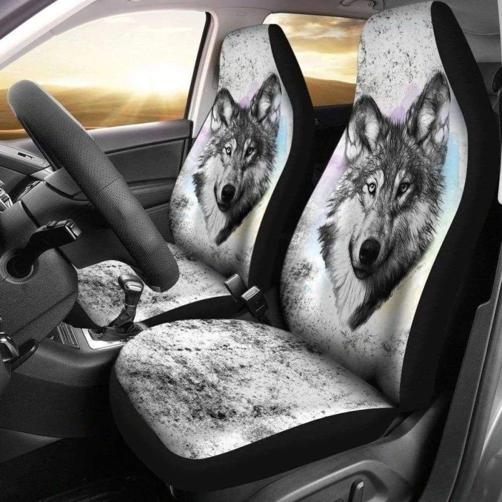 Grey Wolf Car Seat Covers 150602