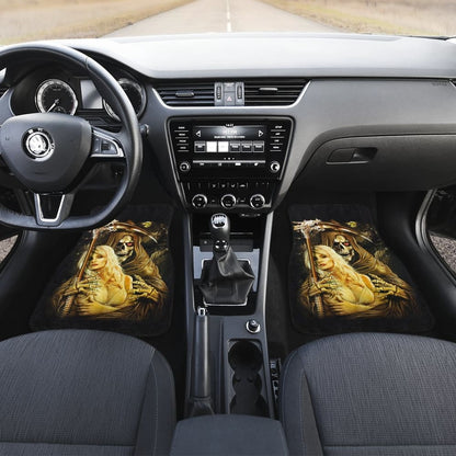 Grim Reaper And Girl Car Accessories Car Floor Mats 210603 - YourCarButBetter