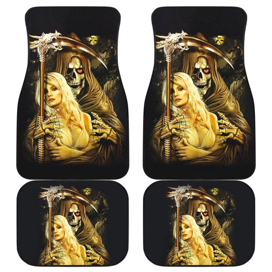 Grim Reaper And Girl Car Accessories Car Floor Mats 210603 - YourCarButBetter