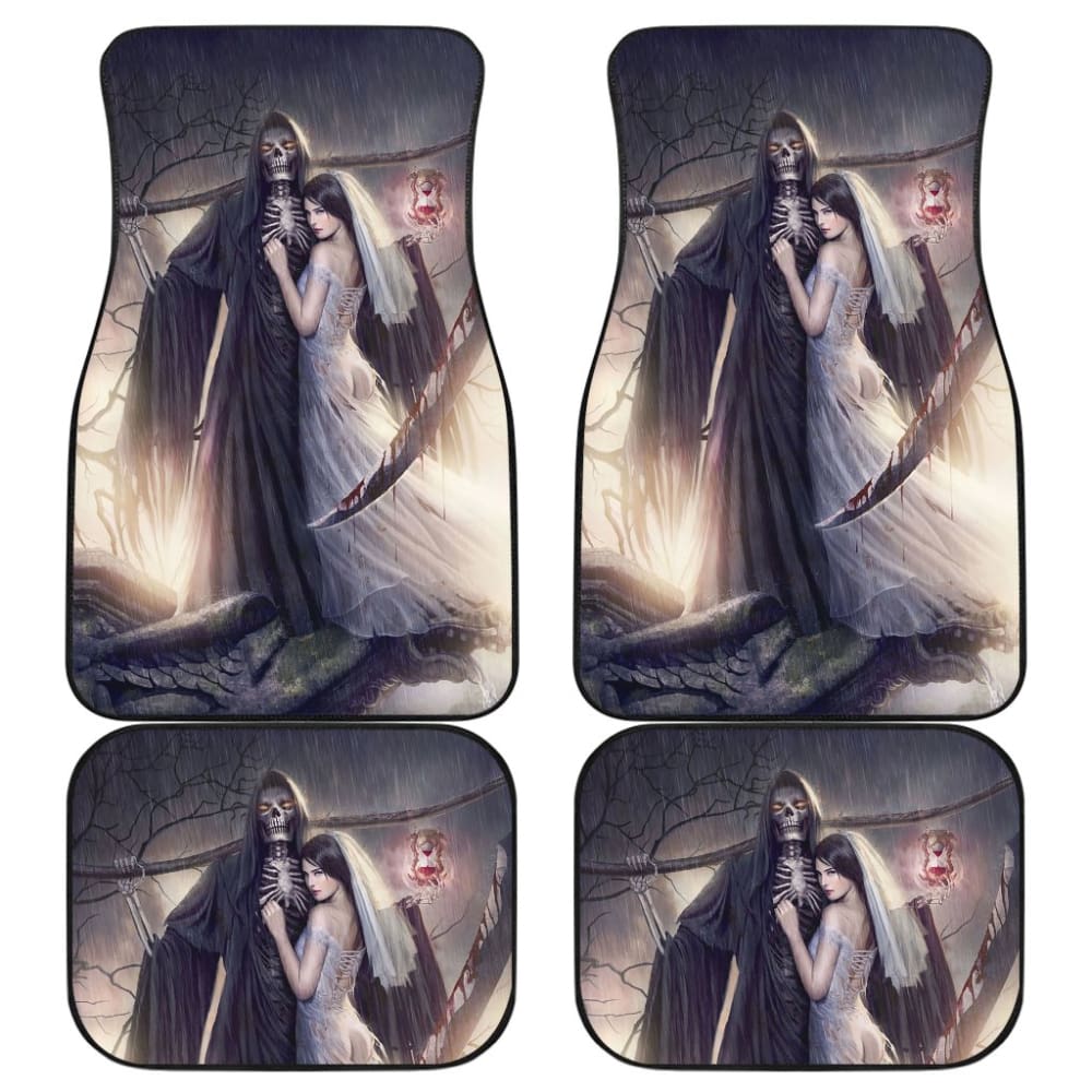 Grim Reaper And Girl Car Floor Mats 210603 - YourCarButBetter