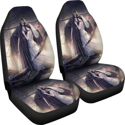 Grim Reaper And Girl Car Seat Covers 210603 - YourCarButBetter
